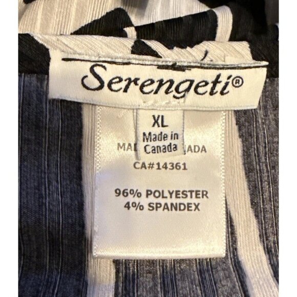 Serengeti Women's 100% Cotton Animal Print 3/4 Sleeve Stretch Blouse size XL - Picture 3 of 3